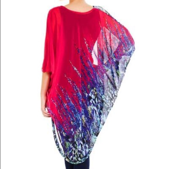 COPY - Rosie on Fire 🔥 Designer Chiffon Kimono Swimsuit coverup - Picture 2 of 7